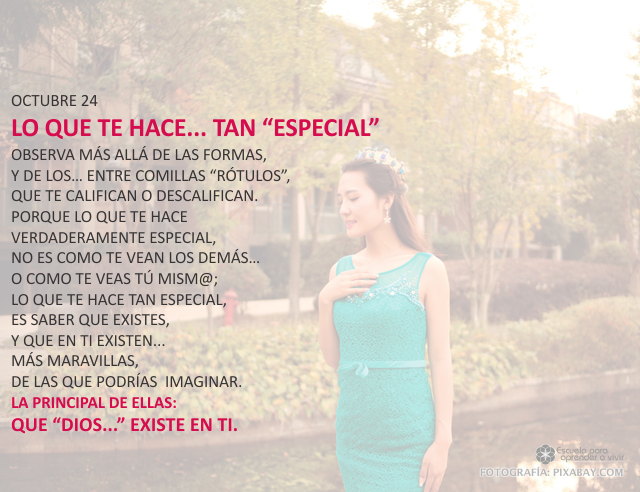 Lo que te hace... tan especial